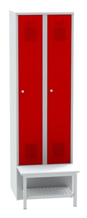 Šatní skříň s předsazenou lavicí s roštem SALP32_B