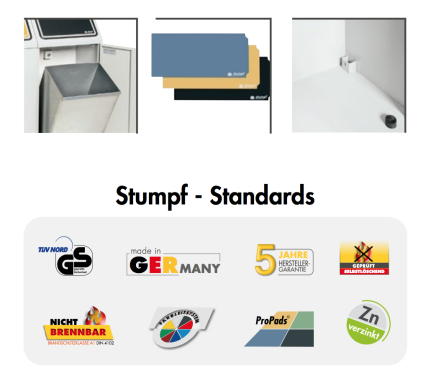 Odpadkový koš na tříděný odpad FD45 - 3