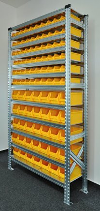 Regál s plastovými boxy 877851009 (7 modelů) - 2