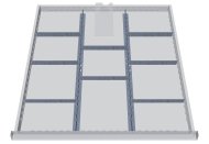 Kovové dělení zásuvek 139BLH150A