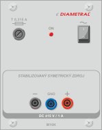 Modul stabilizovaného symetrického DC zdroje