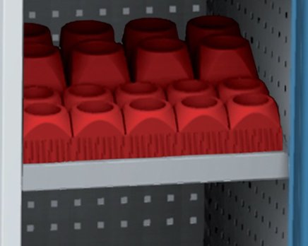 Sklopená police pro NC držáky NCS POL 02