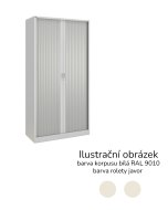 Policová roletová skříň 17123 barva bílá /javor