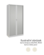 Policová roletová skříň 17123 barva bílá /javor