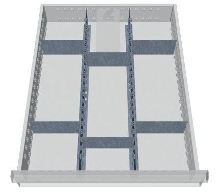 Kovové dělení zásuvek 113A