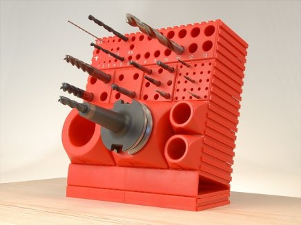 Plastové lůžko CNC pro odkládání soustružnických nožů 30 x 30 - 1