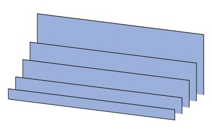 Příčné (hladké) dělení pro zásuvky POLAK 150 mm