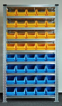 Regál s plastovými boxy 877851017_VAR_5