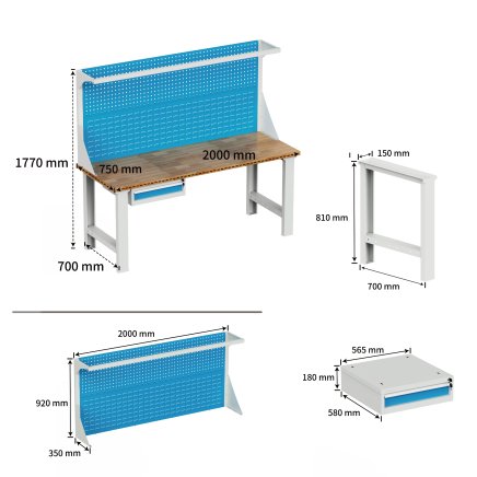 Dílenský pracovní stůl EN_2011_FP - 7