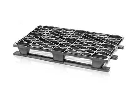 Plastová paleta lehká s ližinami v. 140 x š. 800 x h. 1200 mm