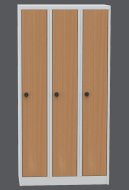 Šatní skříňka s lamino dveřmi BAS 33AL