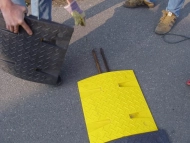 Ocelové výztuhy pro zpomalovací práh 30  km/h