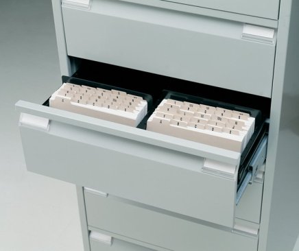 Kartotéka A5 - lístkovnice kovová Bisley BCF96 - 3