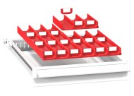 Plastové dělení zásuvek ZL 19 x 27D