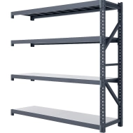 Přístavný regál MIRA výška 2000 mm, hloubka 500 mm