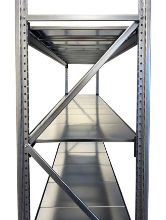 Základní regály KAF výška 2000 mm, hloubka 500 mm - 6