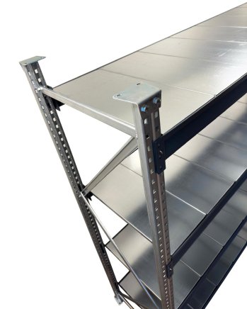 Základní regály KAF výška 2000 mm, hloubka 500 mm - 2