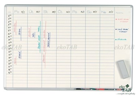 Plánovací tabule PK K 70x100 týden