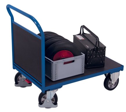 Plošinový vozík s jednou bočnicí s nosností 1000 kg sw-800.182