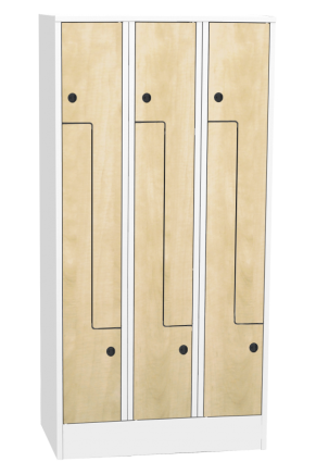 Šatní skříňka s lamino dveřmi typ SZS 33AL