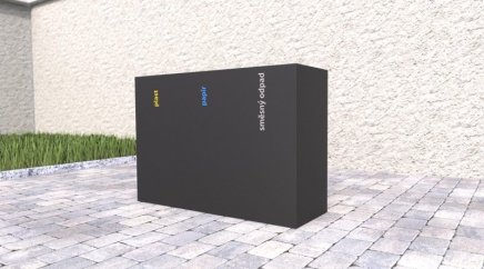 Venkovní koš na tříděný odpad Steel - 2