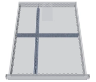 Kovové dělení zásuvek 115A