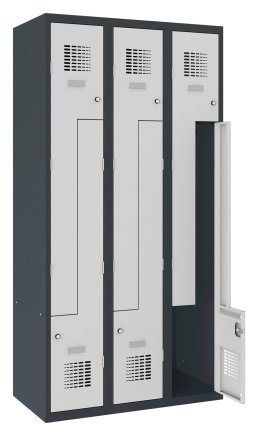 Šatní skříň kovová Sul 33 W šířka 900 mm - 4