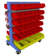 Pojízdný oboustranný panel s vybavením PSZ_21_B_VAR_3