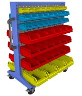 Pojízdný oboustranný panel s vybavením PSZ_21_B_VAR_2