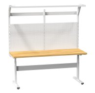 Elektricky stavitelný ERGO stůl s nástavbou (2 modely)