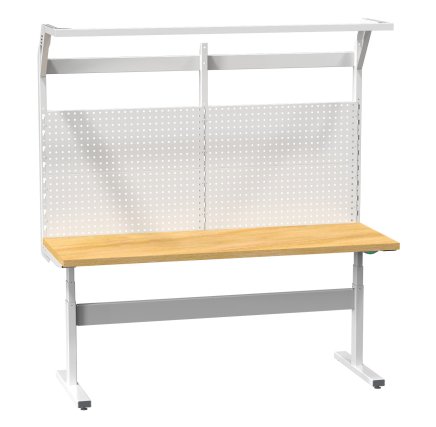 Elektricky stavitelný ERGO stůl s nástavbou (2 modely)