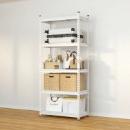 Celokovový bezšroubový policový regál REG_9040183_W