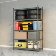 Celokovový bezšroubový policový regál REG_12060183_G