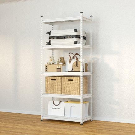 Celokovový bezšroubový policový regál REG_9050183_W