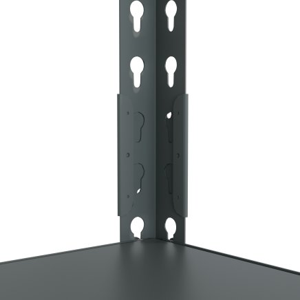 Celokovový bezšroubový policový regál REG_8040183_G - 5