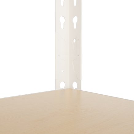 Kovový bezšroubový policový regál REGM_8060183_W - 3