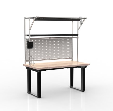 Elektricky výškově stavitelný pracovní stůl s nástavbou 24111933 - 4