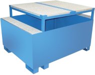 Velkokapacitní záchytná vana se stojanem a roštem typ 2017