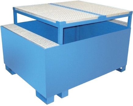 Velkokapacitní záchytná vana se stojanem a roštem typ 2017