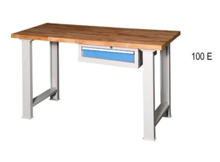 Dílenské stoly série P, šířka 2500, hloubka 700 nebo 800, výška 880 nebo 890 mm (6 modelů) - 2