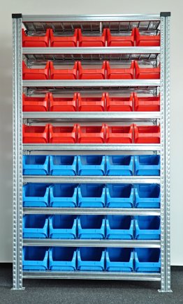 Regál s plastovými boxy 877851017_VAR_6