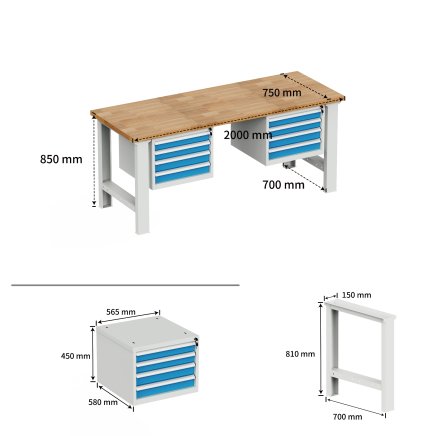 Dílenský pracovní stůl EN_2024 - 2