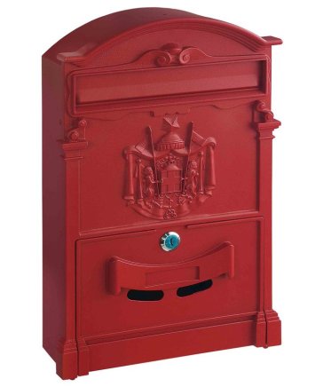 Poštovní schránka Ashford červená