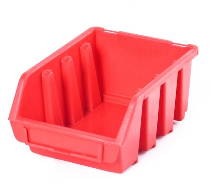 Plastový zásobník Ergobox 2 - barva červená