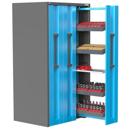 Dílenská skříň s výsuvnými dveřmi a NC rámy VSD2 - 2