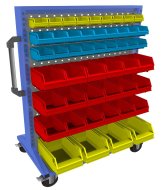 Pojízdný oboustranný panel s vybavením PSZ_21_B_VAR_5