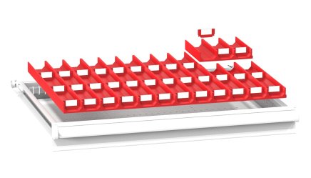 Plastové dělení zásuvek ZD 36 x 27D