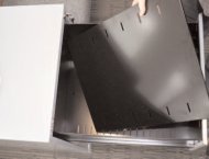 Vložené perforované dno + 2x dělící příčka pro kartotéky Bisley Contract, formát FLS (šířka 470 mm)