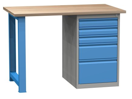 Dílenský stůl s podstavným kontejnerem SD41232
