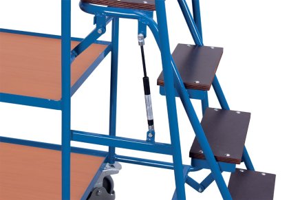 Vychystávací vozík se schůdky, 3 police - 2